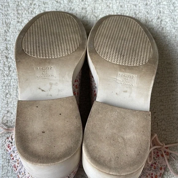 Schutz Mckenzie Floral Leather Boots Size 8.5 - Picture 9 of 12